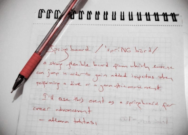 İngilizce öğrenirken kelime defteri tutmak