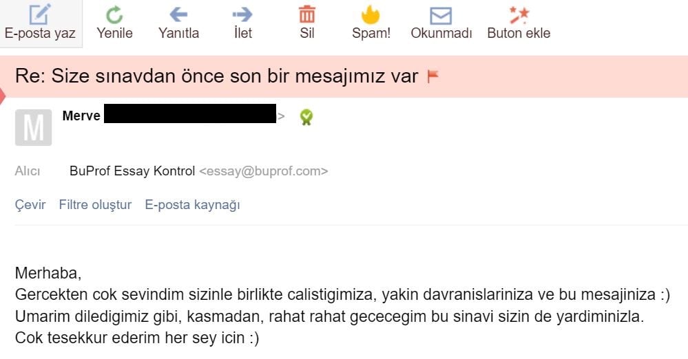 essay kontrol öğrenci yorumu